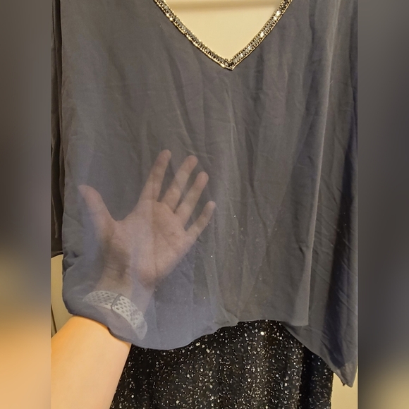 NWOT J Kara Beaded Cocktail Dress 22W - Picture 5 of 11